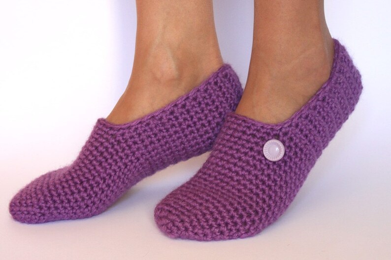 Crochet wool slippers / Wool slippers / house shoes / Handmade slippers / Crocheted slippers / knitted slippers / socks image 2