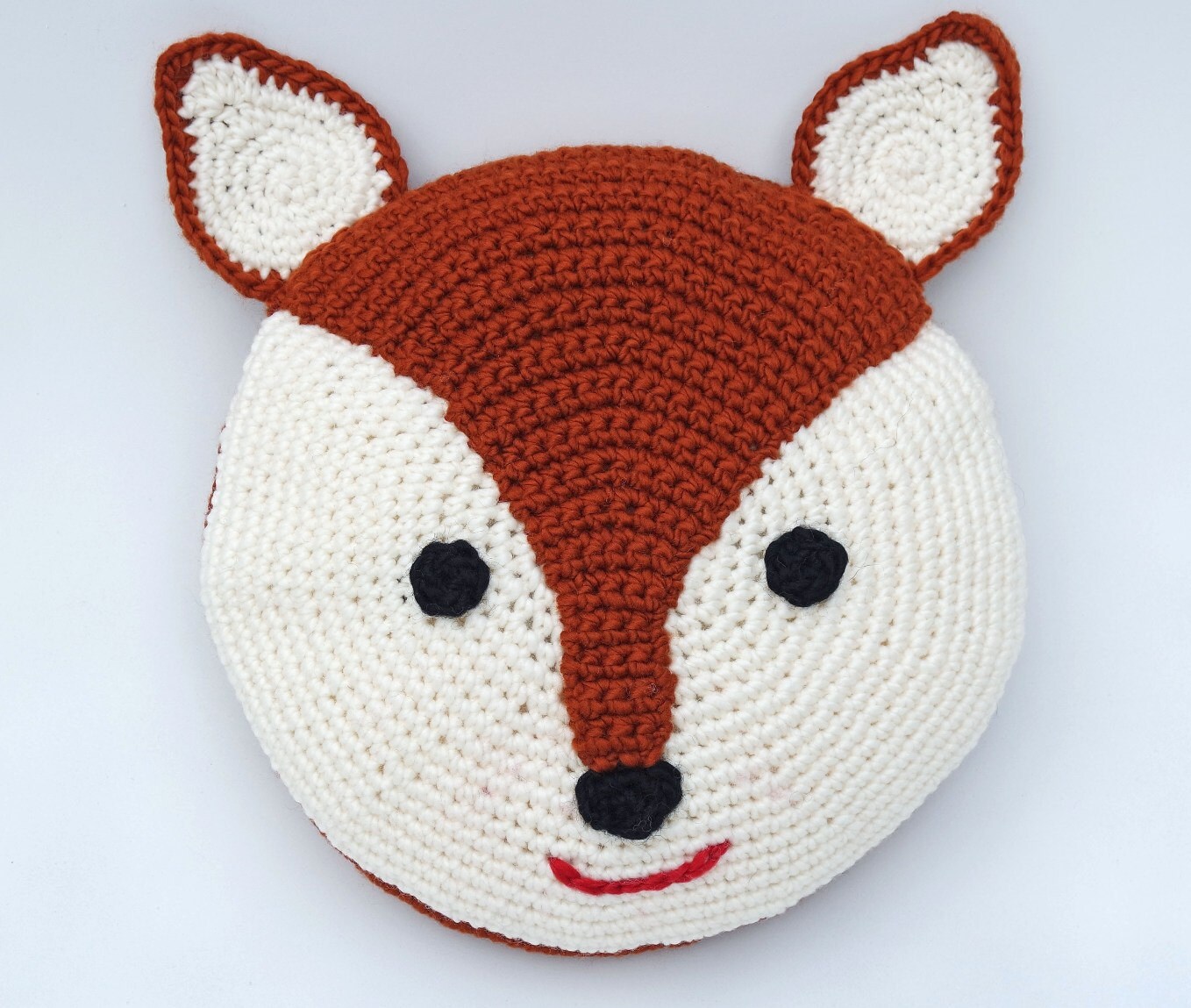 Fox Pillow / Crochet Fox Pillow / Baby Pillow / Kids Room / Nursery ...