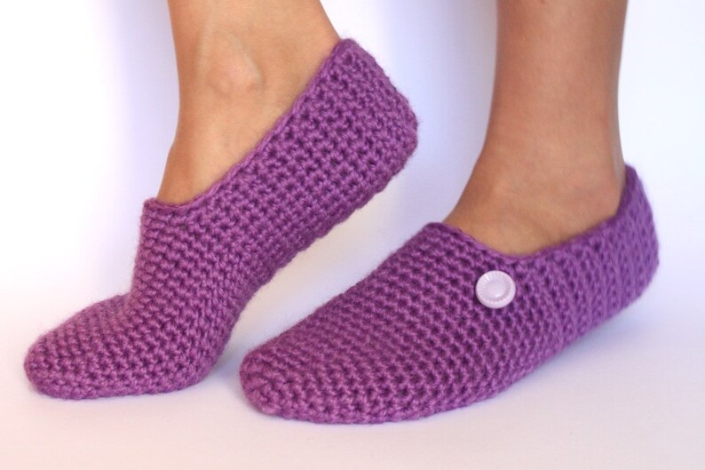 Crochet wool slippers / Wool slippers / house shoes / Handmade slippers / Crocheted slippers / knitted slippers / socks image 3