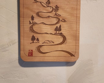 Go With the Flow flow trail mountain bike wall art