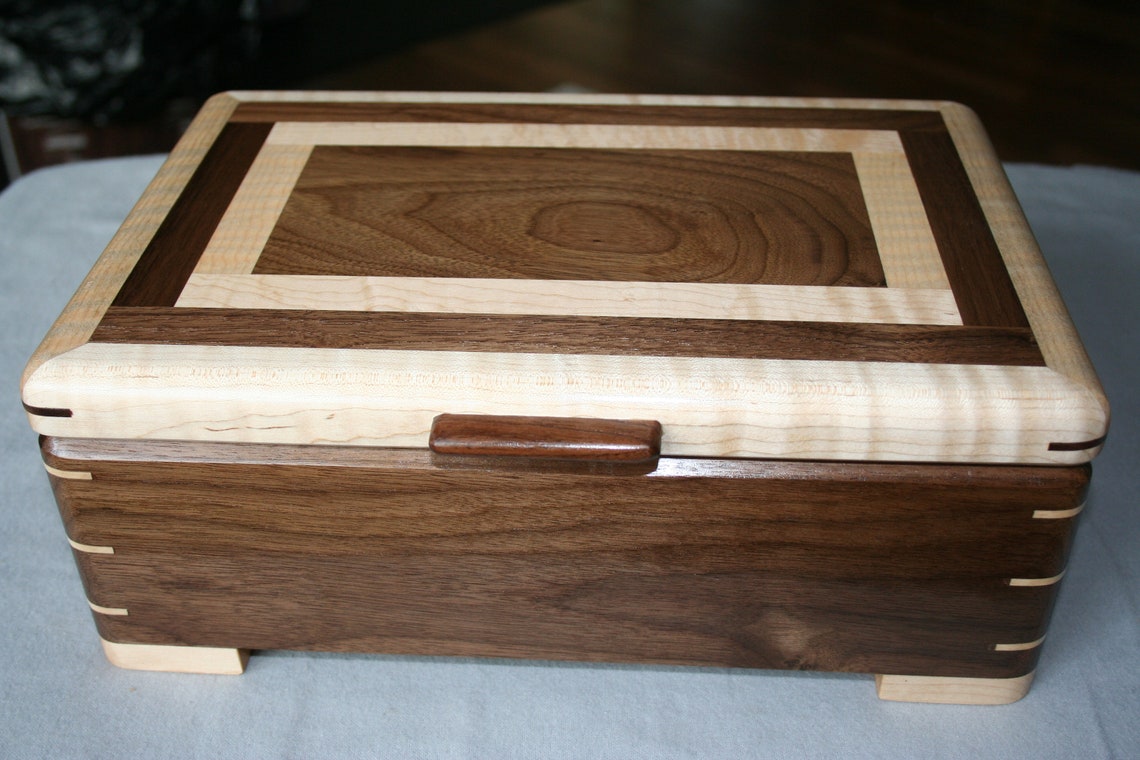 Jewelry Box Wood Jewelry Box 5th Anniversary Gift Wooden Etsy