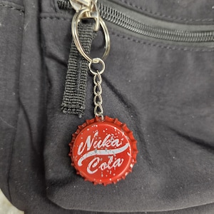 Nuka Cola Fallout Bottlecap Keychain