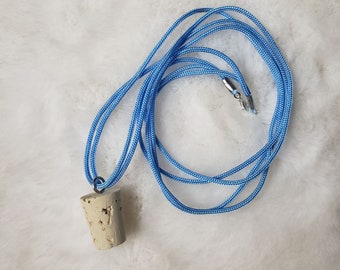 Blue Butterbeer Cork Necklace