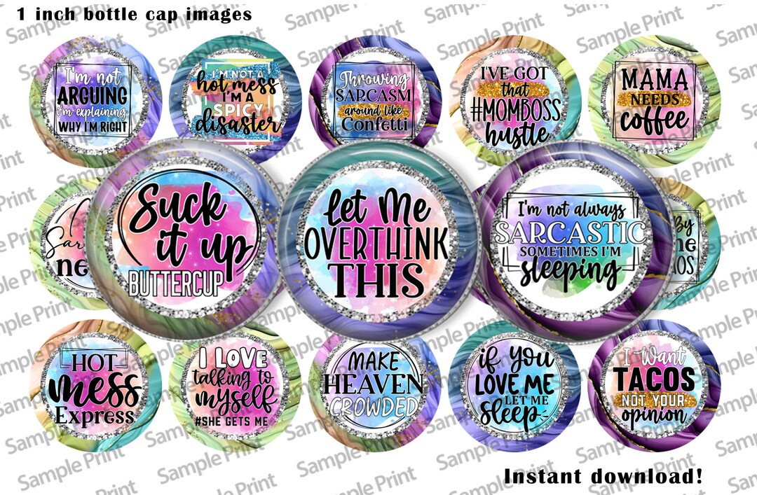 Sarcasm Images Sarcasm BCI Bottle Cap Images 25mm Cabochons 1 Inch Circles Sarcastic Images