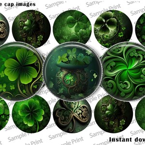 Shamrock images - St Pattys day - Shamrock BCI - St patricks day - Green BCI - Patty's day BCI - Bottle cap images - 25mmcabochons - 1 inch