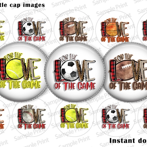 Sports BCI - Sports sayings - 1 inch circle images - Bottle cap images - Football BCI - Baseball BCI - Basketball images - Tennis images -