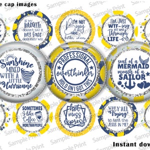 Overthinker images - Overthinker BCI - Funny images - Funny BCI - Sassy images - Sassy BCI - Bottle cap images - 25mm cabochons - 1 inch