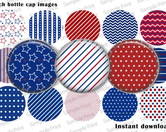 America BCI - Americana images - 4th of July images - 4th of July BCI - Bottle cap images - Digital images - 25mm cabochons - 1 inch circles