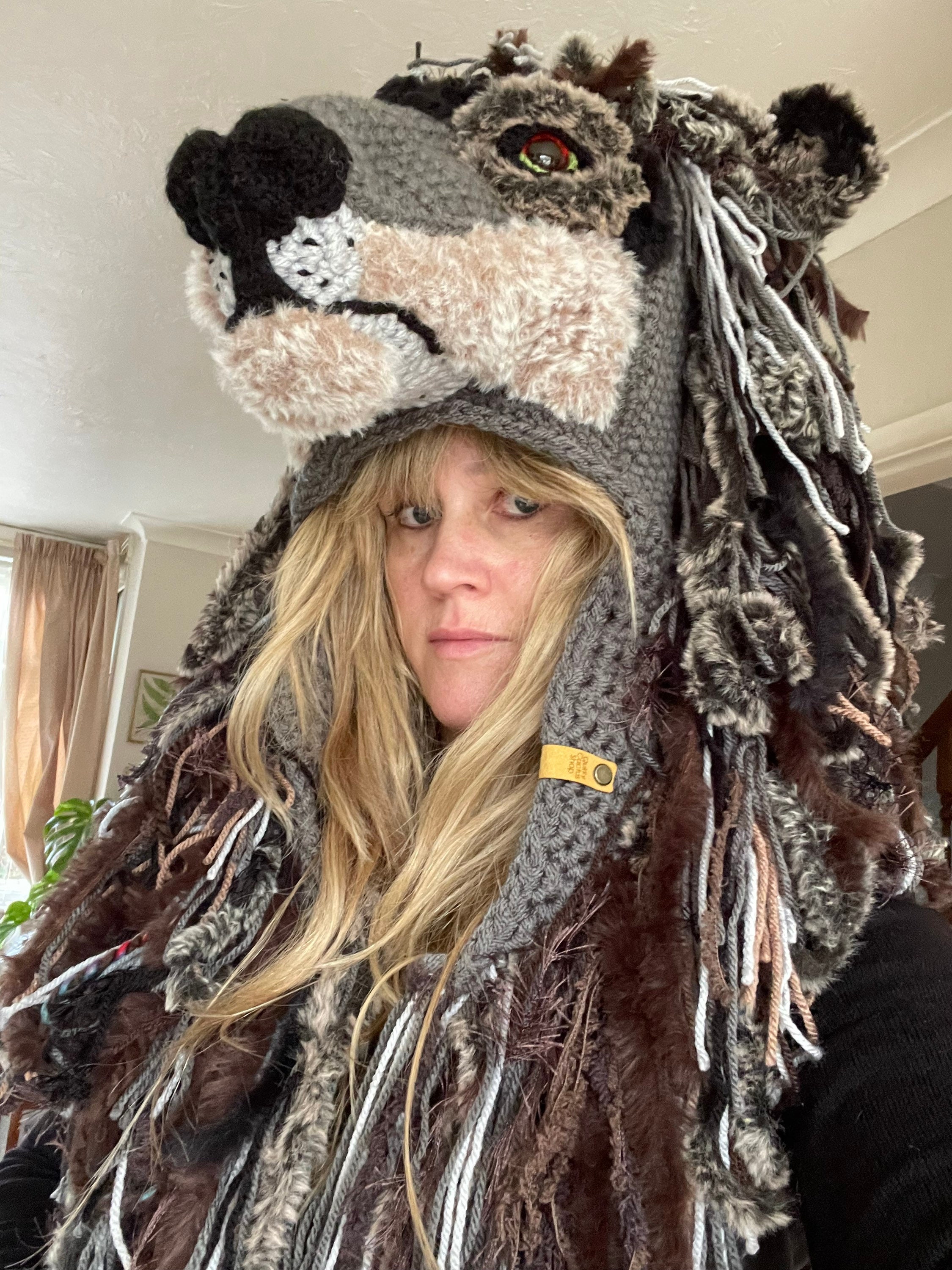 Real on sale wolf hat