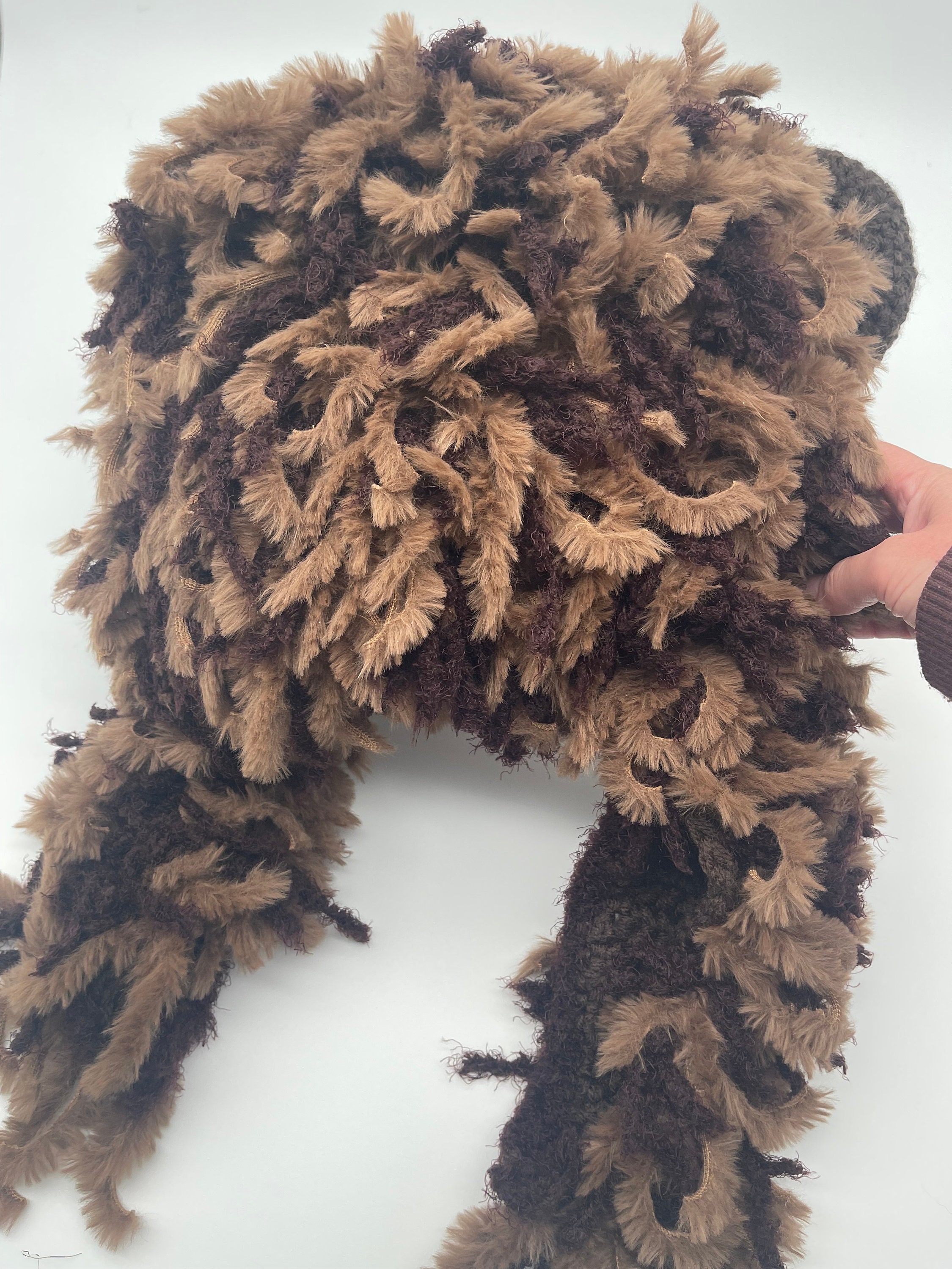 ASH ♡ bear hat 51cm tundra Crochet Bear Hat - Etsy