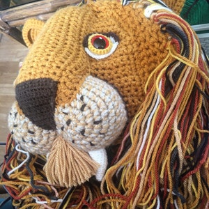 Lion hat / Crochet lion hat / cosplay / Halloween / festival wear/ costume / cosplay / Lion Hat/ Henry Cavill lion hat image 8