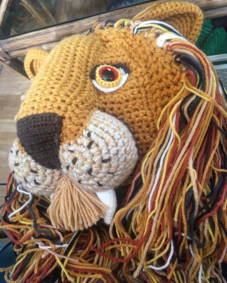 Lion hat / Crochet lion hat / cosplay / Halloween / festival wear/ costume / cosplay / Lion Hat/ Henry Cavill lion hat image 8