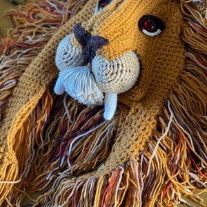 Lion hat / Crochet lion hat / cosplay / Halloween / festival wear/ costume / cosplay / Lion Hat/ Henry Cavill lion hat image 7