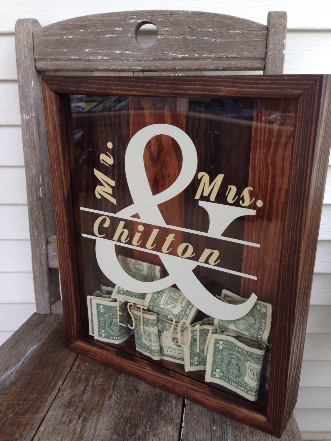 Personalized Shadow BoxMoney BoxDonation BoxChristmas Etsy