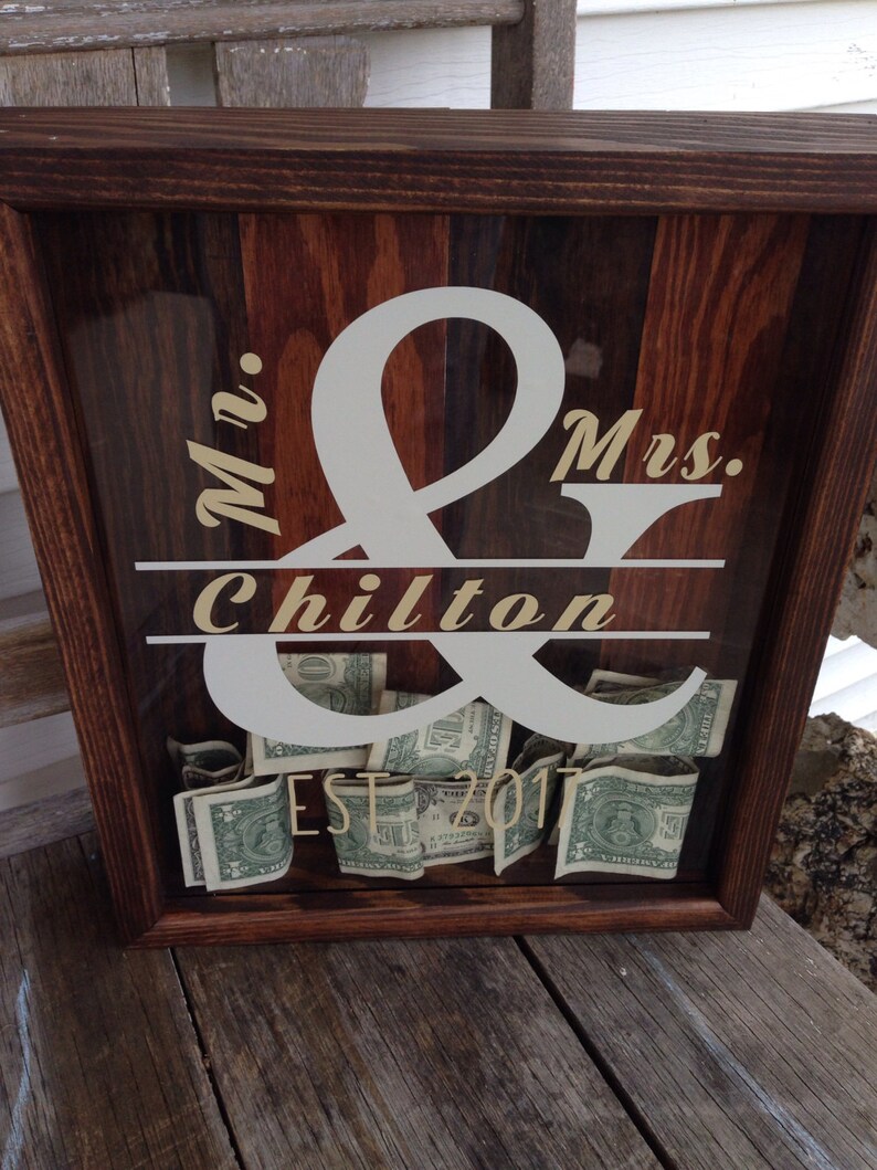 Personalized Shadow BoxMoney BoxDonation BoxChristmas Etsy