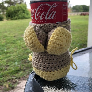Bikini Cozy can cozy beer cozy crocheted cozy gifts for him gifts for her gag gift white elephant funny gift Fathers Day image 1