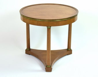 Texas Victorian 1860/'s Walnut Round Coffee Table Museum Deaccession Tyler