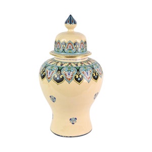 Gorgeous Egyptian Revival Art Nouveau American Satsuma Ginger Jar image 1