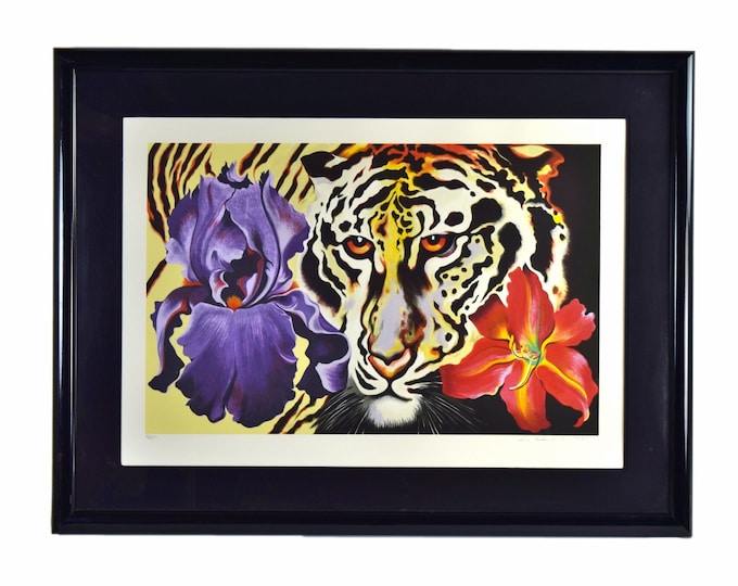 Lowell Blair Nesbitt Tiger Lily 1981 Signed Limited Edition Serigraph
