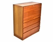 Vintage Arne Wahl Iversen for Vinde Danish Modern Teak Drop Front Secretary Desk