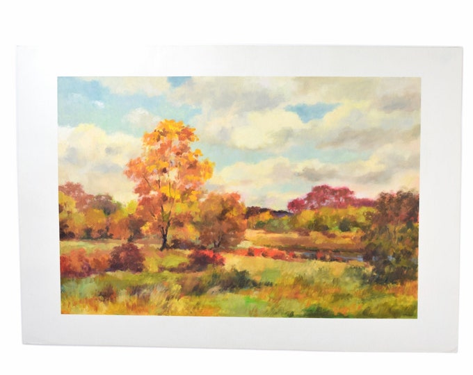 Joro Petkov Original Impressionist Painting Autumn Landscape Bulgarian Canadian artist