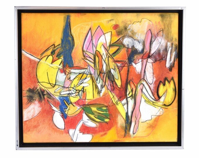 Modern Abstract Shapes Painting “January Abstraction - New Years” Saitlin Chicago