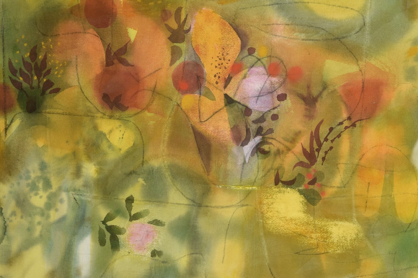 Midcentury Modern Rainey rock Garden Abstract Etsy