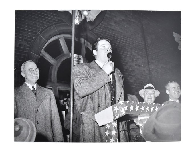 Charles "Teenie" Harris Gelatin Silver Print Photograph Orson Welles Harry Truman 1948