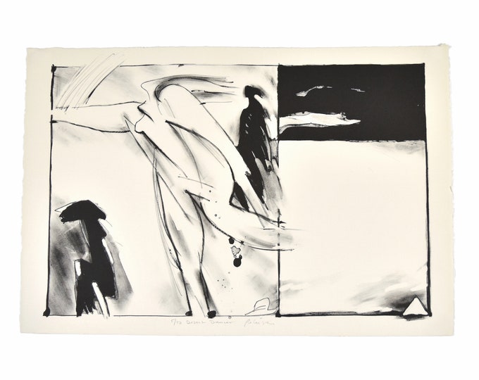 Will Petersen 1983 “Desert Dancer” Ethereal Abstract L/E Lithograph Sgd #d Chicago Artist