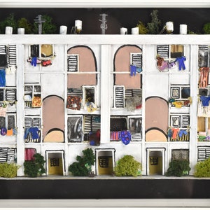Israel Immigrants Eye Architectural Apartment Diorama Sculpture Terry Feldman image 4