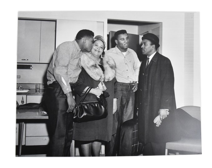 SOLD! Charles "Teenie" Harris Gelatin Silver Print Photograph Muhammad Ali Mother & Family
