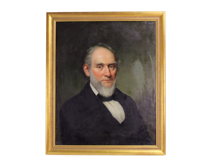 19th C. Portrait Dr. Jacob D. Bosler Dayton Ohio Homeopath attr Charles Soule Sr.