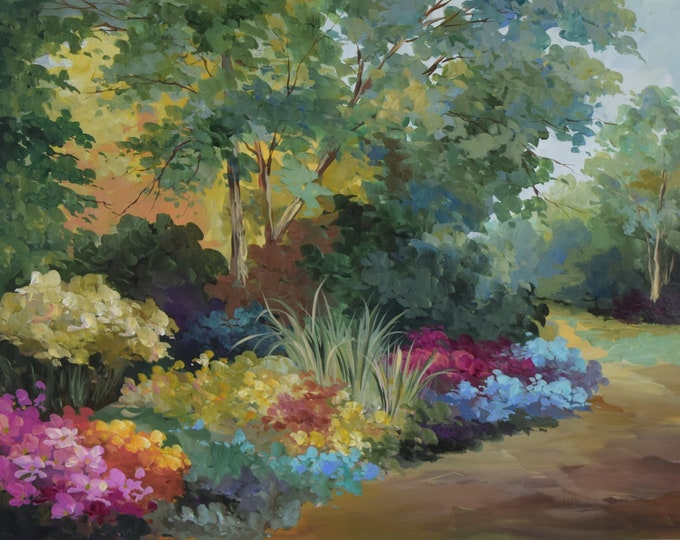 Alix Rowena Stefan “Wonder” Landscape Painting Garden Path