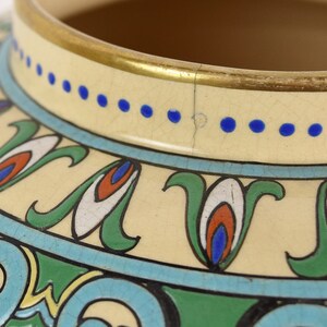 Gorgeous Egyptian Revival Art Nouveau American Satsuma Ginger Jar image 5