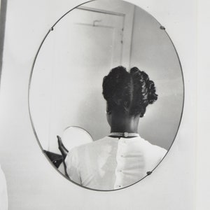 Charles Teenie Harris Gelatin Silver Print Photograph African American Woman Mirror image 3