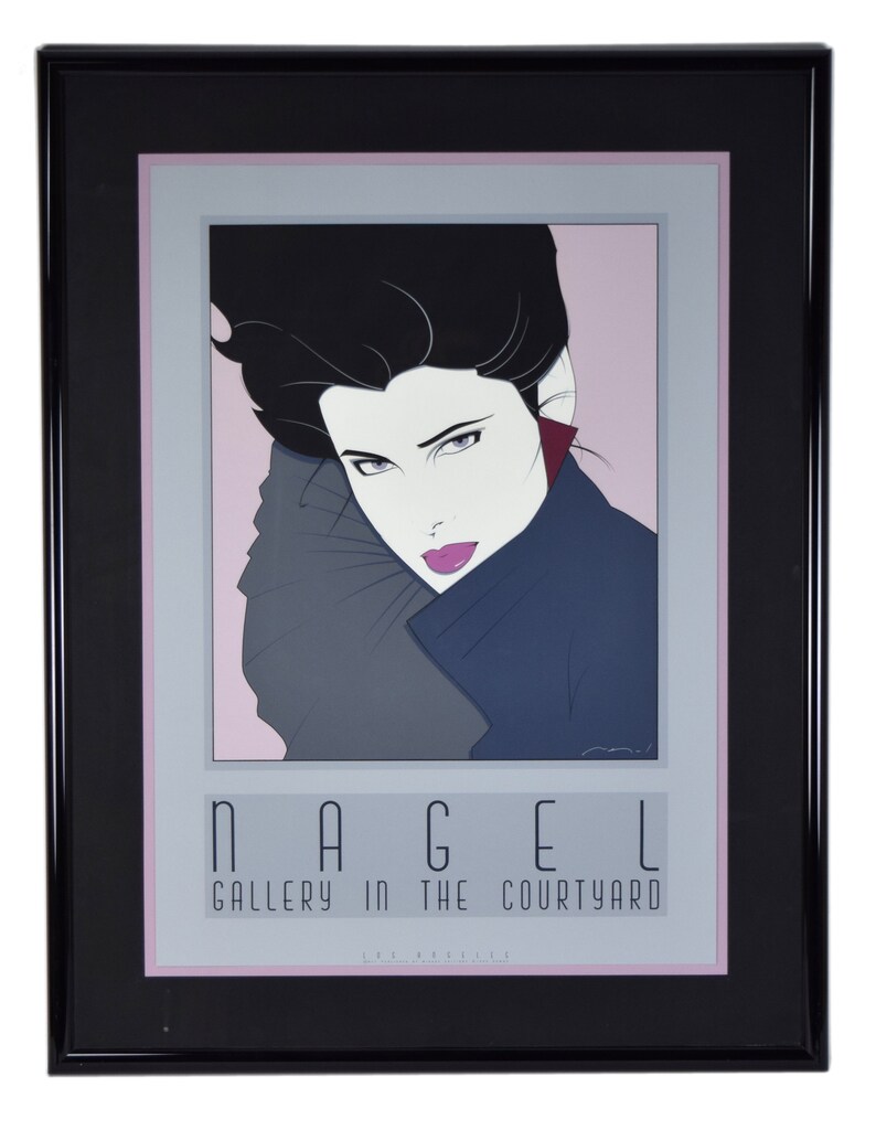 Patrick Nagel 1980s Framed Print Commemorative 7 Etsy