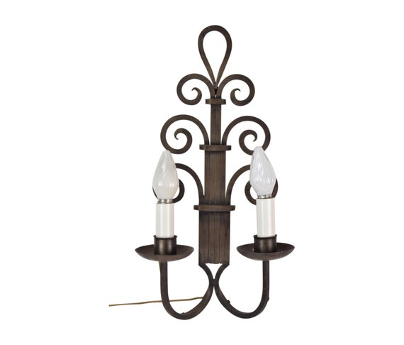 Art deco plug in on sale wall sconce