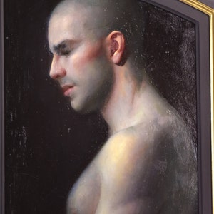 Juliette Arisitides Covenant Realist Oil Painting Contemplative Nude Couple image 6
