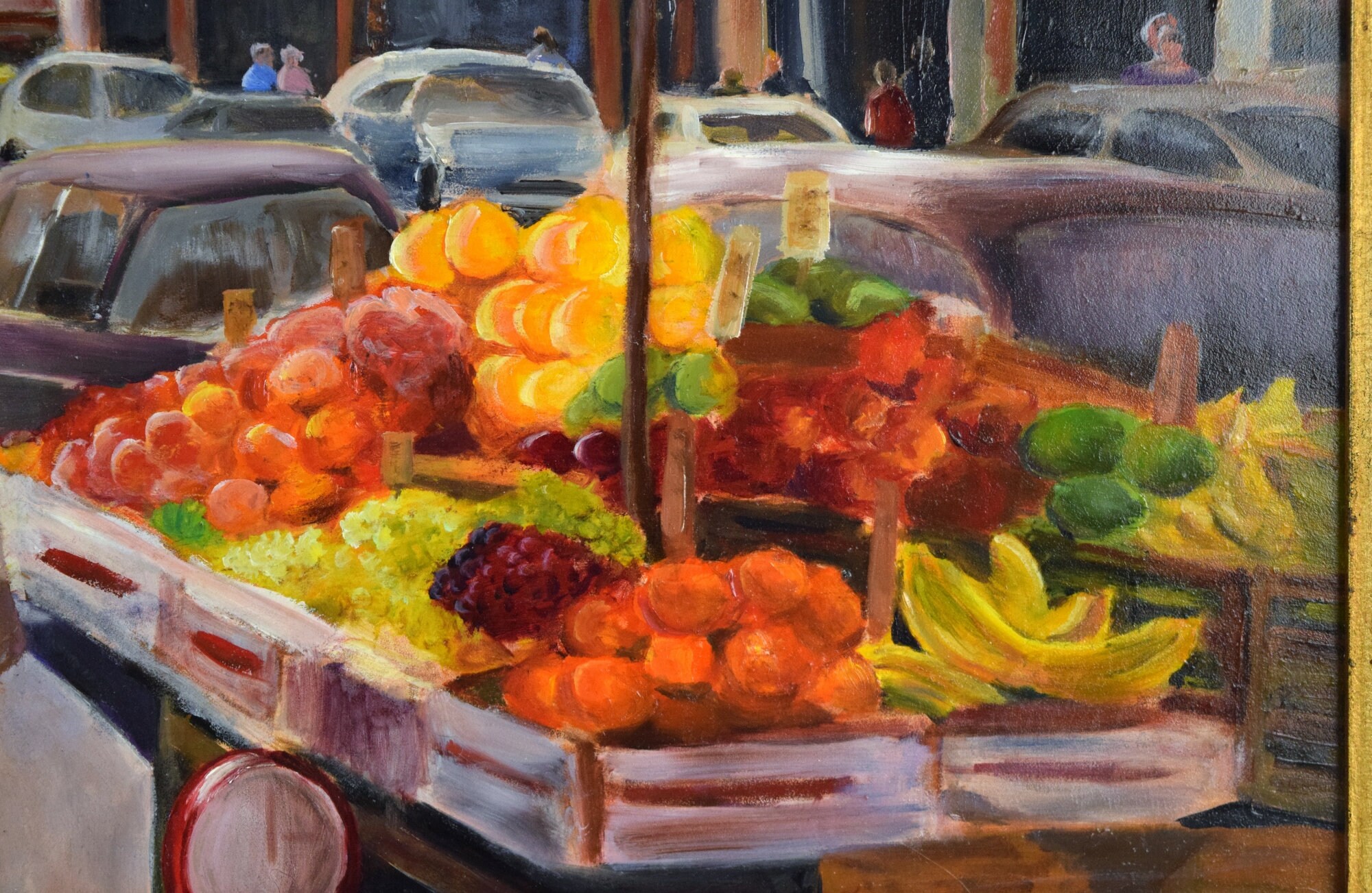Oil Painting New York City Colorful Fruit Vendor on 12th Etsy