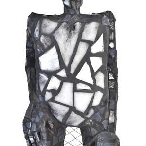 Leslie Hawk Modern Abstract Figural Sculpture Concrete Glass Mosaic Minnesota artist image 3