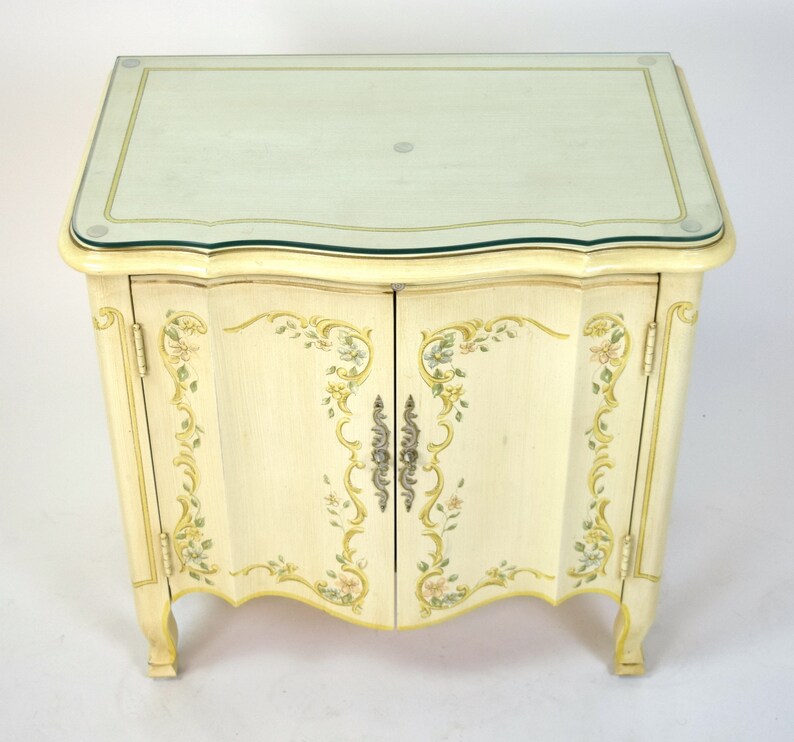 Heritage Furniture Co. Hand Painted End Table Etsy
