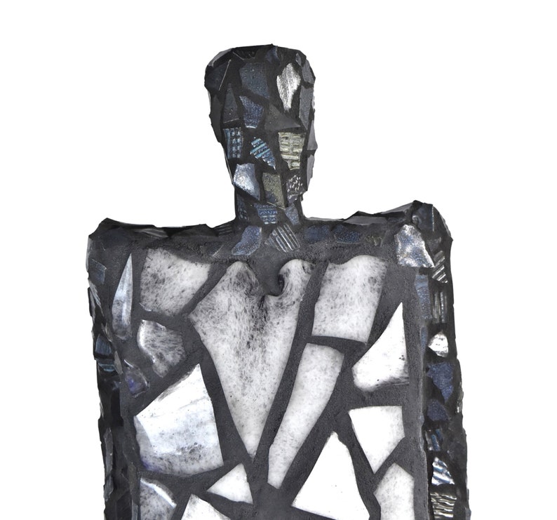 Leslie Hawk Modern Abstract Figural Sculpture Concrete Glass Mosaic Minnesota artist image 4