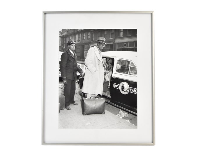 SOLD! Charles "Teenie" Harris Gelatin Silver Print Photograph Nat King Cole Wife Taxi 1946