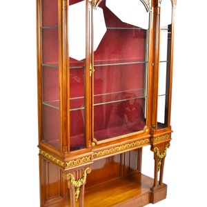 Antique Maison Forest Paris France Louis XVI Style Gilt Bronze Mounted Vitrine Curio Cabinet 2 image 2