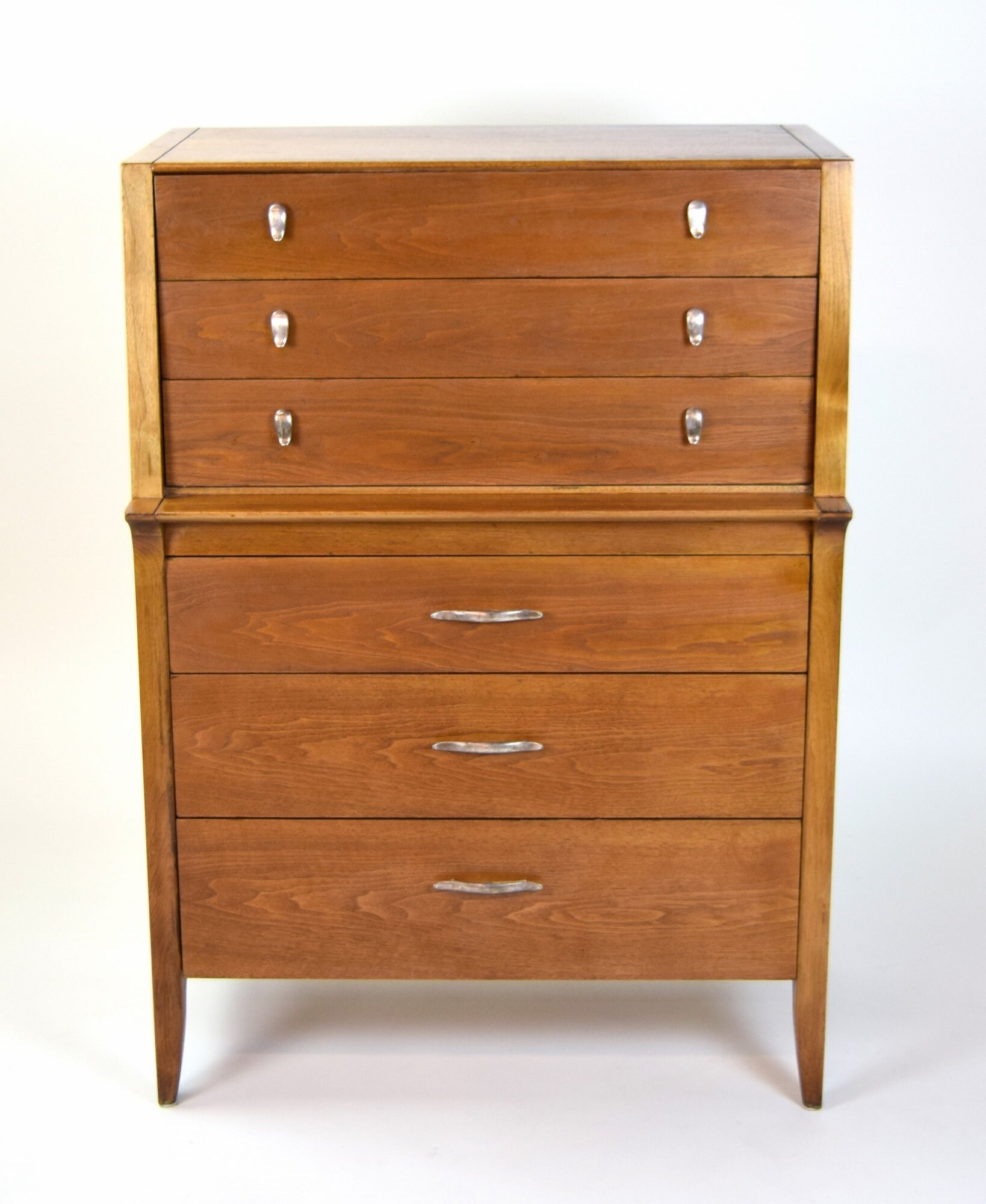 Vintage Mid Century Modern Highboy Dresser John Van Koert For Drexel