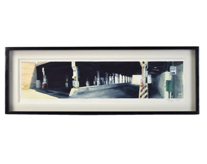 Steven Skinner “Viaduct on Ashland Ave” Chicago Industrial Architectural Painting