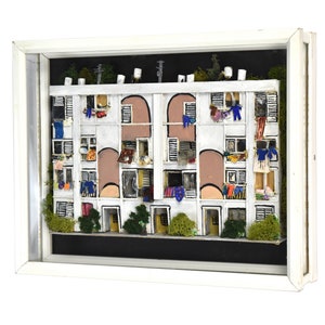 Israel Immigrants Eye Architectural Apartment Diorama Sculpture Terry Feldman image 5