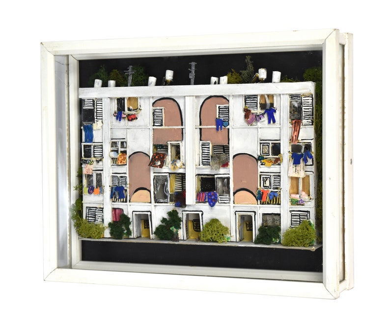 Israel Immigrants Eye Architectural Apartment Diorama Sculpture Terry Feldman image 5