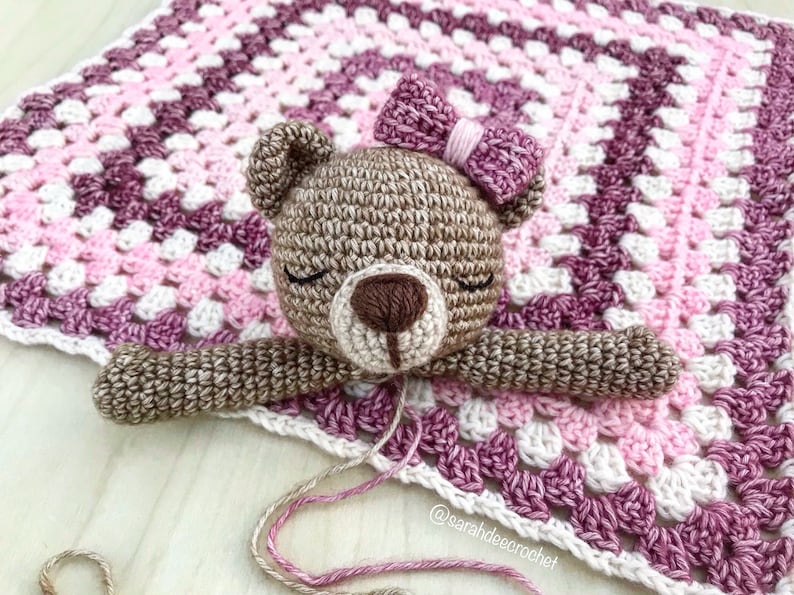 Quin the Bear Comforter Crochet Amigurumi Pattern Etsy UK