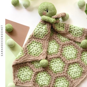 Pebbles the Turtle Lovey Crochet Amigurumi Pattern